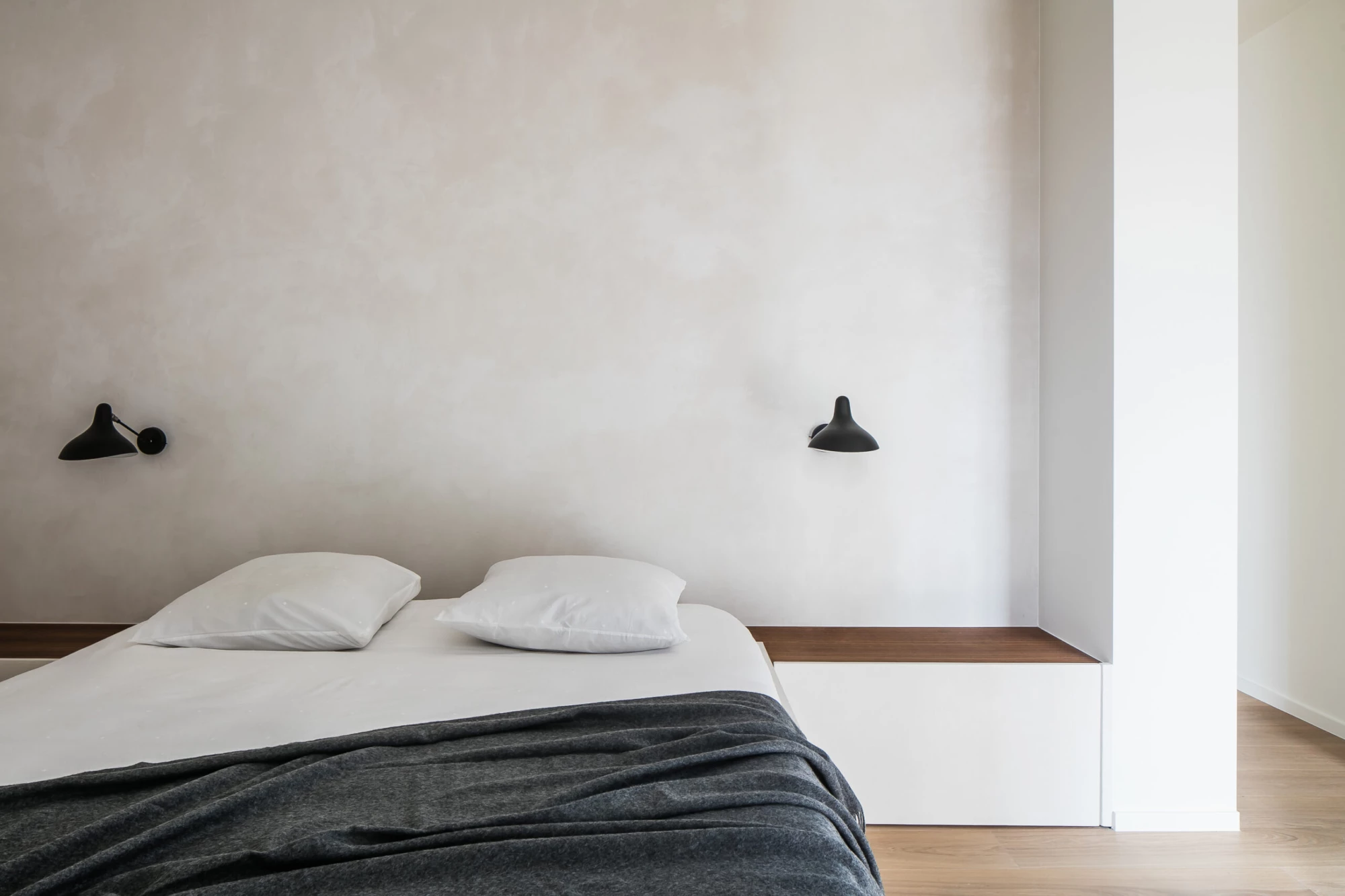 Interieur slaapkamer met bed Atelier WDS