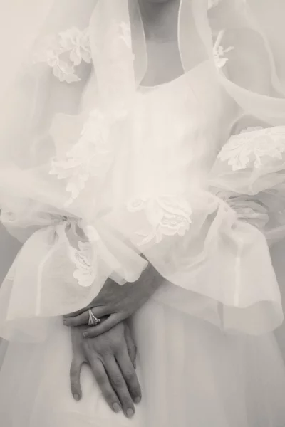Kerry Veil Marni Dress Twenty Collection Detail BW